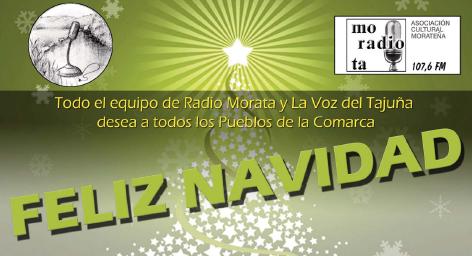 La Asociacion cultural Morateña Radio Morata - La Voz del Tajuña les desea Feliz Navidad